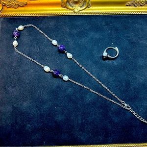Freshwater Pearl & Amethyst Set